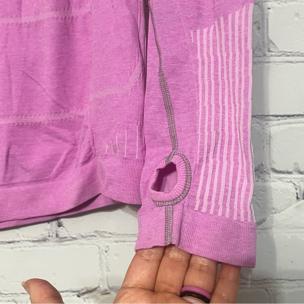 Zensah Long Sleeve Shirt Pink In Size Large Compression Recovery Athletic Gym - Picture 7 of 8